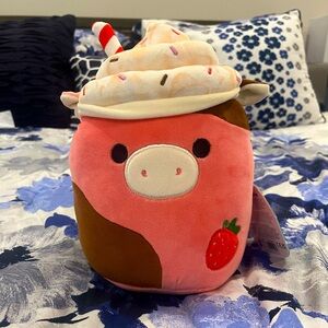 🍓🐮 Rishi Strawberry Milkshake Cow Crossover Series Original Squishmallows 8” NWT